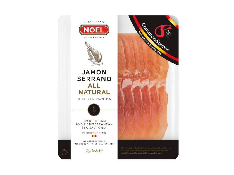 12month All Natural Serrano ham sliced NOEL USA
